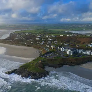 The two beaches at Inchydoney either side of the Virgin Mary's Point headland