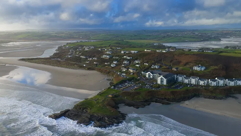 The two beaches at Inchydoney either side of the Virgin Mary's Point headland