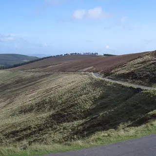 The South Leinster Way crossing open hillside near Burren Bridge