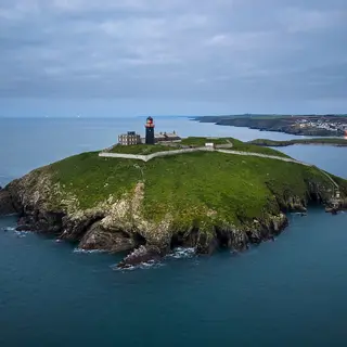 Ballycotton lighthouse on its island off the Cork coast