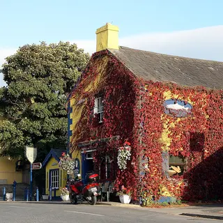 An ivy covered pub on the main street in Castleconnell
