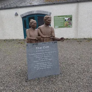 The Gift, a sculpture at Strokestown Park, where the National Famine Way begins