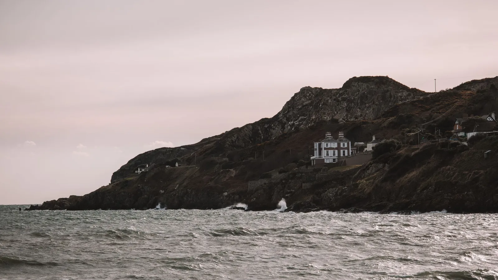 The rugged coast of Howth Head seen from the water